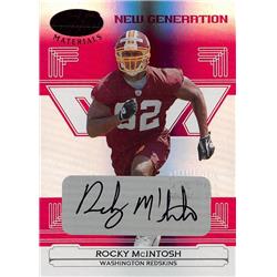 623842 Rocky Mcintosh Autographed Football Card - Washington Redskins - 2006 Leaf Certified Materials New Generation Rookie No.190 LE 21-250 -  Autograph Warehouse