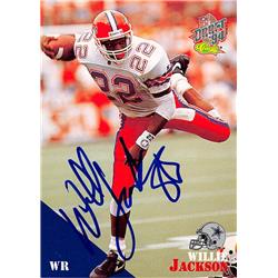 Willie Jackson Autographed Football Card - Florida Gators - 1994 Classic Draft Rookie No.60