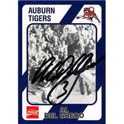 624488 Al Del Greco Autographed Football Card - Auburn Tigers, SC - 1989 Coca Cola Collegiate Collection No.93 -  Autograph Warehouse