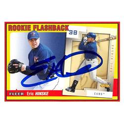 622748 Eric Hinske Autographed Baseball Card - Toronto Blue Jays - 2002 Fleer Rookie Flashback No.16RF