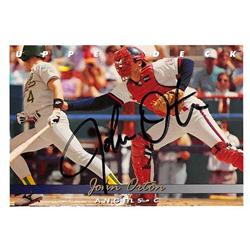 623137 John Orton Autographed Baseball Card - California Angels - 1993 Upper Deck No.317