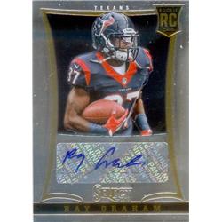 624176 Ray Graham Autographed Football Card - Houston Texans - 2013 Panini Select Rookie No.291 LE 17-499