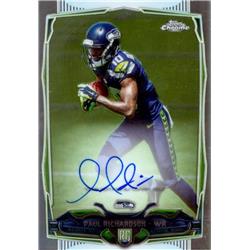 624467 Paul Richardson Autographed Football Card - Seattle Seahawks - 2014 Topps Chrome Rookie No.219