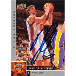 624695 Danilo Gallinari Autographed Basketball Card - New York Knicks - 2009 Upper Deck First Edition No.117
