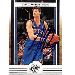 624697 Danilo Gallinari Autographed Basketball Card - New York Knicks - 2010 Panini Season Update No.34