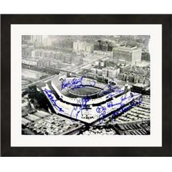 625126 New York Yankees Stadium Autographed Matted Framed 11 x 14 in. Photo - Signed by 9 World Series Champion Players - 1950S Bronx NY -  Autograph Warehouse