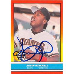 626055 Kevin Mitchell Autographed Baseball Card - San Francisco Giants - 1988 Fleer Baseballs Hottest Stars No.27