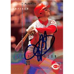 626491 Jeff Branson Autographed Baseball Card - Cincinnati Reds - 1995 Fleer No.430