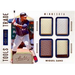 638971 Miguel Sano Player Worn Jersey Patch Baseball Card - Minnesota Twins - 2020 Panini Absolute Tools of the Trade No.TT4MS -  Autograph Warehouse