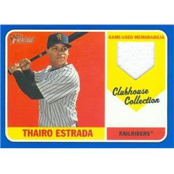 Thairo Estrada Baseball Card - Player Worn Jersey Patch - New York Yankees, Railriders - 2018 Topps Heritage Clubhouse Collection No.CCRTW LR 82-99 -  Autograph Warehouse, 649631