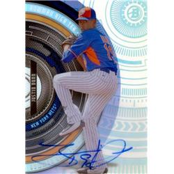 650082 Justin Dunn Autographed Baseball Card - New York Mets, Mariners - 2017 Bowman High Tek Rookie Bhtjd