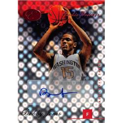 Bobby Jones Autographed Basketball Card - Washington Huskies - 2006 Bowman Elevation Rookie Writings Refractor No.BJ15