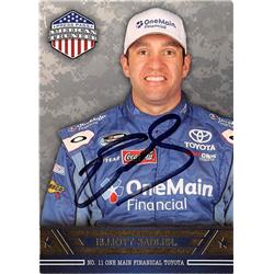 650601 Elliott Sadler Autographed Trading Card - Nascar Driver, SC - 2014 Press Pass American Thunder No.47