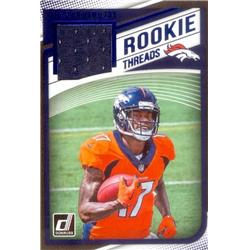 Picture of Autograph Warehouse 583422 Daesean Hamilton Player Worn Jersey Patch Football Card - Denver Broncos - 2018 Panini Donruss Rookie Threads No.38