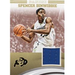 653689 Spencer Dinwiddie Player Worn Jersey Patch Basketball Card - Colorado Buffaloes - 2016 Panini Team Collection No.SDCU