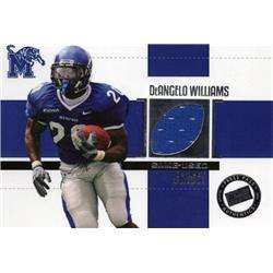 Deangelo Williams Player Worn Jersey Patch Football Card - Memphis Tigers - 2006 Press Pass Rookie No.JCDW