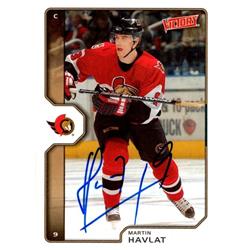 654341 Martin Havlat Autographed Hockey Card - Ottawa Senators, FT - 2002 Upper Deck Victory No.146