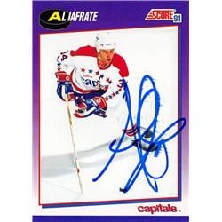 Al Iafrate autographed Hockey Card (Washington Capitals) 1991 Score #209 - Hockey Slabbed Autographed Cards