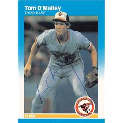 621373 Tom O Malley Autographed Baseball Card - Baltimore Orioles, 67 - 1987 Fleer No.477 Ballpoint