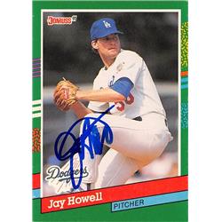 621697 Jay Howell Autographed Baseball Card - Los Angeles Dodgers - 1991 Donruss No.486