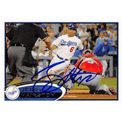 621730 Jerry Hairston Autographed Baseball Card - Los Angeles Dodgers - 2012 Topps No.US170