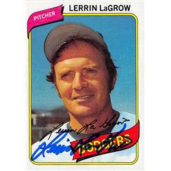 621744 Lerrin Lagrow Autographed Baseball Card - Los Angeles Dodgers - 1980 Topps No.624