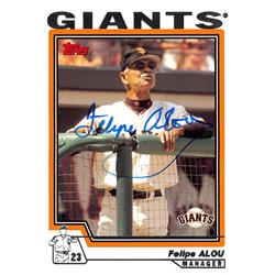 621768 Felipe Alou Autographed Baseball Card - San Francisco Giants - 2003 Topps No.291