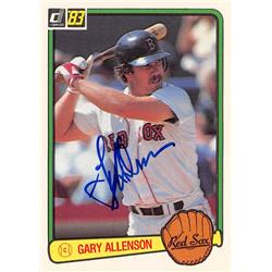 621845 Gary Allenson Autographed Baseball Card - Boston Red Sox - 1983 Donruss No.30