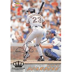 621972 Steve Scarsone Autographed Baseball Card - San Francisco Giants - 1994 Pacific No.555