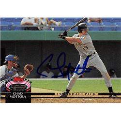 622085 Chad Mottola Autographed Baseball Card - Cincinnati Reds - 1992 Topps Stadium Club No.55
