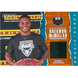 Raekwon Mcmillan Player Worn Jersey Patch Football Card - Miami Dolphins - 2017 Panini Fathers Day Rookie Debut No.RM