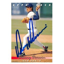 626441 Danny Darwin Autographed Baseball Card - Boston Red Sox - 1993 Upper Deck No.220