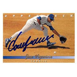 626462 Jose Vizcaino Autographed Baseball Card - Chicago Cubs - 1993 Upper Deck No.211