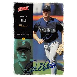 626569 David Bell Autographed Baseball Card - Seattle Mariners - 2000 Upper Deck Victory No.165