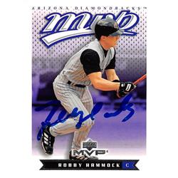 626650 Robby Hammock Autographed Baseball Card - Arizona Diamondbacks - 2003 Upper Deck MVP No.227