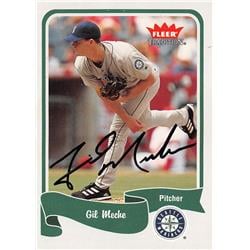 626848 Gil Meche Autographed Baseball Card - Seattle Mariners - 2004 Fleer Tradition No.361
