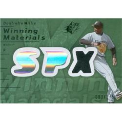 627078 Dontrelle Willis Player Worn Jersey Patch Baseball Card - Florida Marlins - 2007 Upper Deck Winning Materials No.WMDW LE 83-1751