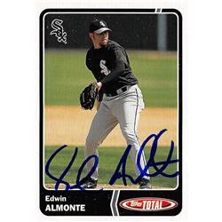 650904 Edwin Almonte Autographed Baseball Card - Chicago White Sox, FT - 2003 Topps Total No.12