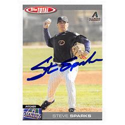 650937 Steve Sparks Autographed Baseball Card - Arizona Diamondbacks, FT - 2004 Topps Total No.309
