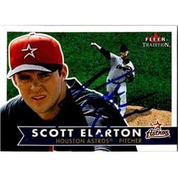 651349 Scott Elarton Autographed Baseball Card - Houston Astros, FT - 2001 Fleer Tradition No.255