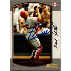651442 Mike Lieberthal Autographed Baseball Card - Philadelphia Phillies, FT - 2000 Bowman No.27