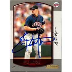651512 Eric Milton Autographed Baseball Card - Minnesota Twins, FT - 2000 Bowman No.43