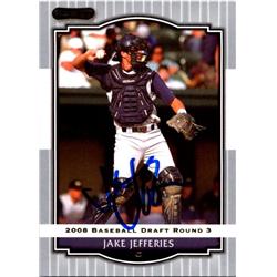 651572 Jake Jefferies Autographed Baseball Card - Tampa Bay Rays, FT - 2008 Razor Rookie No.80
