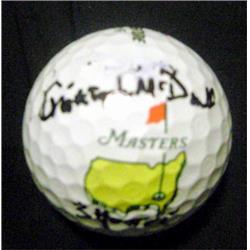 651632 Christopher Mcdonald Autographed Golf Ball - Inscribed Shooter - Mcgavin Happy Gilmore - Masters with Display Cube