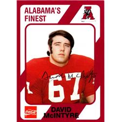 653042 David Mcintyre Autographed Football Card - Alabama Crimson Tide, SC - 1989 Collegiate Collection Coca Cola No.516 Ballpoint -  Autograph Warehouse