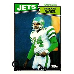 653065 Freeman Mcneil Autographed Football Card - New York Jets, SC - 1987 Topps No.129