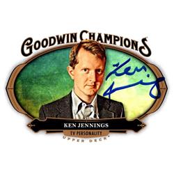 653179 Ken Jennings Autographed Trading Card - Legendary Jeopardy Champion - 2020 Upper Deck Goodwin Champions No.69 -  Autograph Warehouse