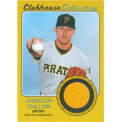 583210 Jameson Taillon Player Worn Jersey Patch Baseball Card - Pittsburgh Pirates - 2017 Topps Clubhouse Collection No.CCRJT Gold LE 38-99
