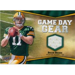 Picture of Autograph Warehouse 583343 Brian Brohm Player Worn Jersey Patch Football Card - Green Bay Packers - 2009 Upper Deck Game Day Gear No.NFLBB