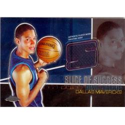 Picture of Autograph Warehouse 583465 Devin Harris Player Worn Jersey Patch Basketball Card - Wisconsin Badgers - 2005 Topps Chrome Slice of Success No.SSDH